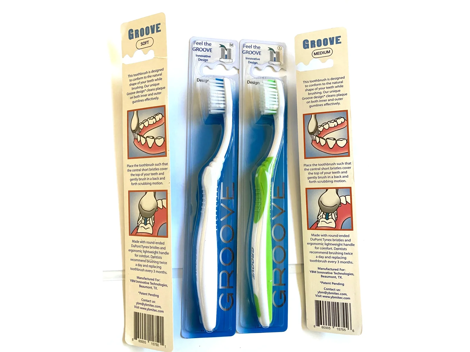 Groove Toothbrush packaging developed by AlphaGraphics of Beaumont, TX
